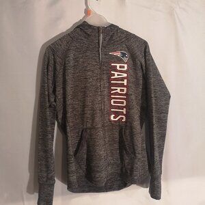 Team Apparel New England Patriots Ladies Full Zip Hoodie